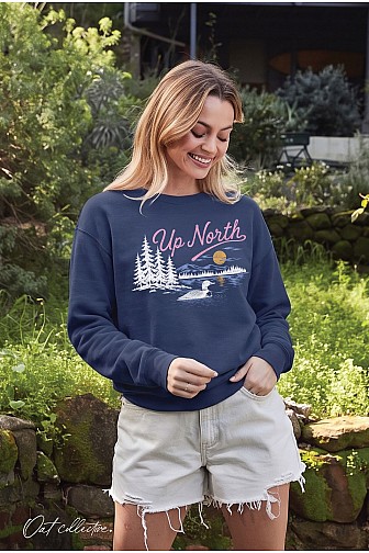 UP NORTH GRAPHIC SWEATSHIRT