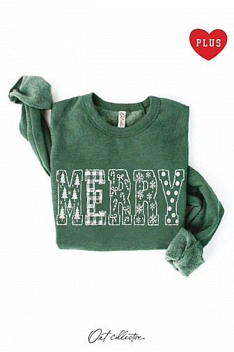 MERRY PATCH SKETCH PLUS GRAPHIC SWEATSHIRT