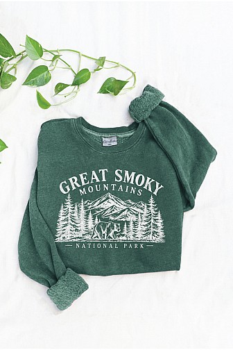 GREAT SMOKY MOUNTAINS NATIONAL MINERAL GRAPHIC SWEATSHIRT