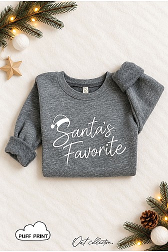 SANTA''S FAVORITE PUFF TODDLER GRAPHIC SWEATSHIRT