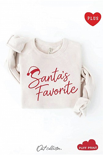 SANTA''S FAVORITE PUFF PLUS GRAPHIC SWEATSHIRT