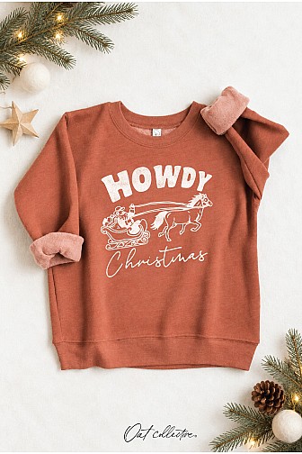 HOWDY CHRISTMAS TODDLER GRAPHIC SWEATSHIRT