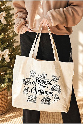 ALL BOOKED FOR CHRISTMAS Canvas Tote Bag  